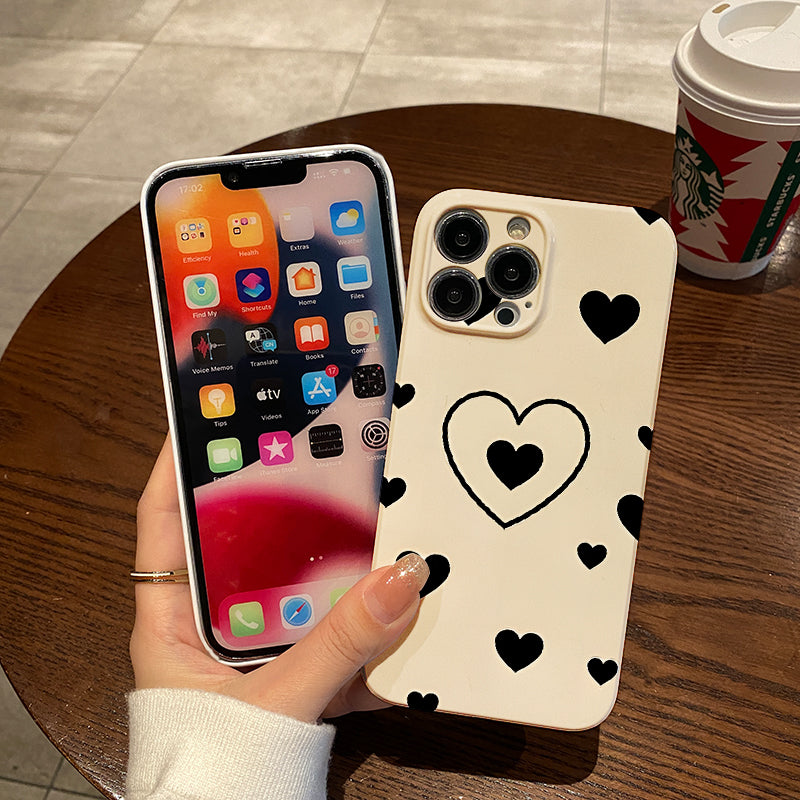 Piece of a Simple Heart Design on a White Phone Case with a , Compatible with Iphone Models 16, 15, 14, 13, 12, And 11 Pro Max, Plus. A Perfect Birthday Present for Your Girlfriend, Boyfriend,