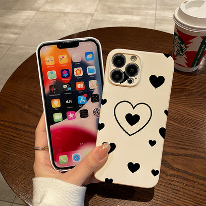 Piece of a Simple Heart Design on a White Phone Case with a , Compatible with Iphone Models 16, 15, 14, 13, 12, And 11 Pro Max, Plus. A Perfect Birthday Present for Your Girlfriend, Boyfriend,