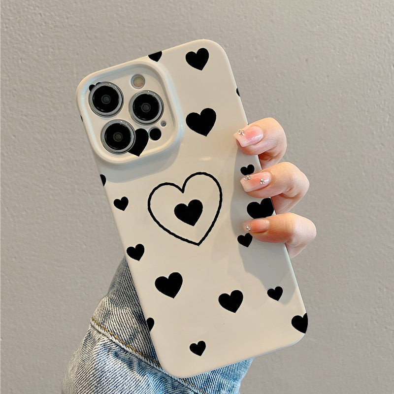 Piece of a Simple Heart Design on a White Phone Case with a , Compatible with Iphone Models 16, 15, 14, 13, 12, And 11 Pro Max, Plus. A Perfect Birthday Present for Your Girlfriend, Boyfriend,