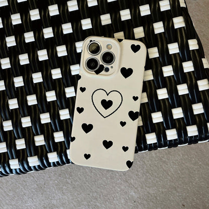 Piece of a Simple Heart Design on a White Phone Case with a , Compatible with Iphone Models 16, 15, 14, 13, 12, And 11 Pro Max, Plus. A Perfect Birthday Present for Your Girlfriend, Boyfriend,