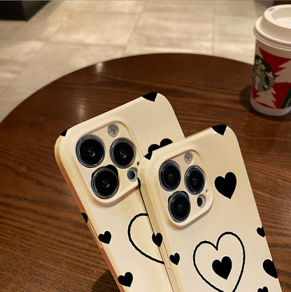 Piece of a Simple Heart Design on a White Phone Case with a , Compatible with Iphone Models 16, 15, 14, 13, 12, And 11 Pro Max, Plus. A Perfect Birthday Present for Your Girlfriend, Boyfriend,