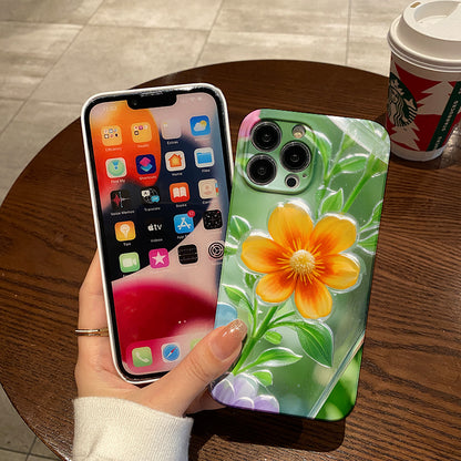 pular Choice] 1pc Colorful Small Flower Anti-Fall Mobile Phone Case for iPhone 16 15 14 13 12 11 Pro Max 12 Mini XS XR X 8 7 Plus SE 2022 Soft Case Protective Cover