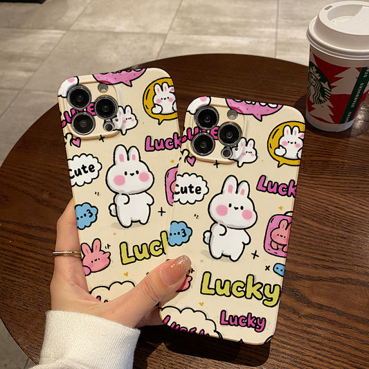 rio Cartoon Three Cute Cinnamoroll Mini Phone Case Suitable for iPhone 16_15_14_13_12_11_16 Pro Max_7_8_7 Plus_8 Plus Soft Shell 12 Mini_13 Mini_XS Max_XR_XS_X_16 Pro_16 Plus All Inclusive Anti D