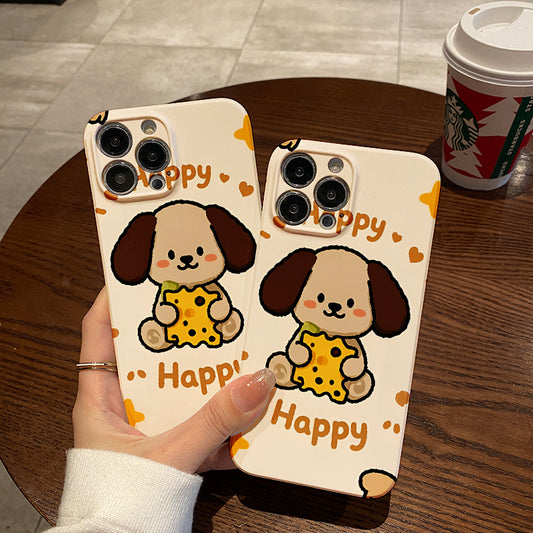 rio Cute Happy Pochacco Sandwich Creative Phone Case Suitable for iPhone 16 15 14 13 12 11 Pro Max Cartoon Style Phone Case