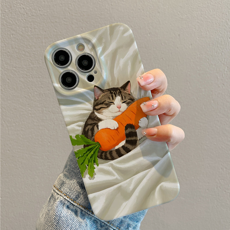 Sleeping Cat Phone Case Suitable for Iphone 16 15 14 13 12 11 Pro Max 15 14 Plus 12 13 Mini X XS XR 7 8 Plus SE 2022