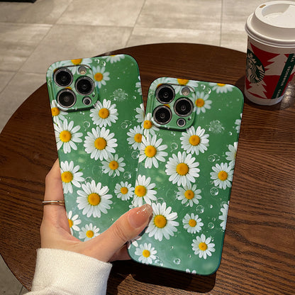 Small Daisy Floral Pattern Phone Case Suitable for Iphone 16 15 14 13 12 11 Pro Max XS X XR 7 8 Plus Protective Cover