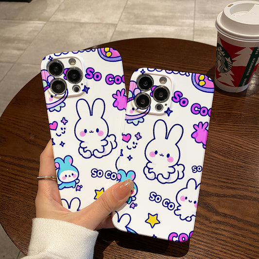 Stars Hug Moon Cinnamon Dog Couple Suitable for Iphone15 14 13 12 11 Pro Max Cute Style Painted Phone Case