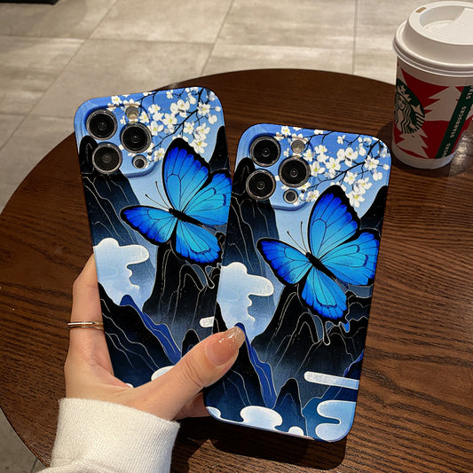 e Butterfly Film Case - Durable, Shock-Absorbing, And Trendy Protection - Compatible with Iphone 16, 15, 14, 13, 12, 11, Plus, Pro, Max, Perfect Birthday Gift for Friends