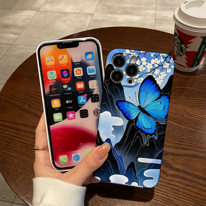 e Butterfly Film Case - Durable, Shock-Absorbing, And Trendy Protection - Compatible with Iphone 16, 15, 14, 13, 12, 11, Plus, Pro, Max, Perfect Birthday Gift for Friends