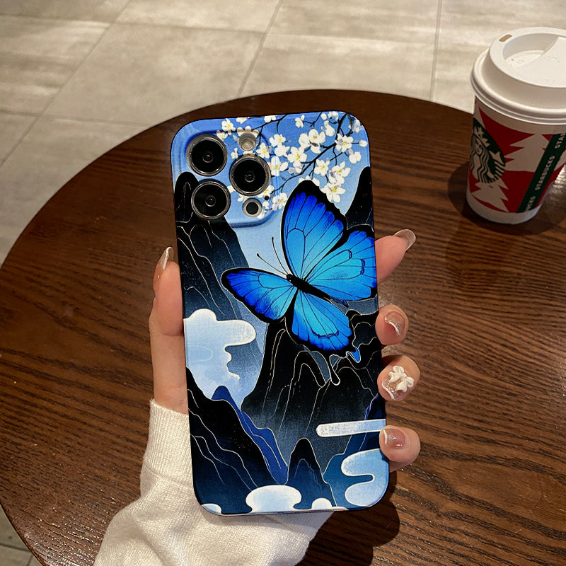 e Butterfly Film Case - Durable, Shock-Absorbing, And Trendy Protection - Compatible with Iphone 16, 15, 14, 13, 12, 11, Plus, Pro, Max, Perfect Birthday Gift for Friends