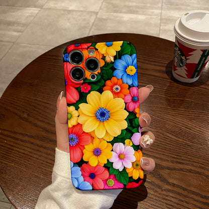 e Flowes Floral Aesthetic Clear Phone Case for iPhone 16 11 15 14 13 12 Pro Max XR Plus Case Phone Cover Birthday Gifts for Women Girls