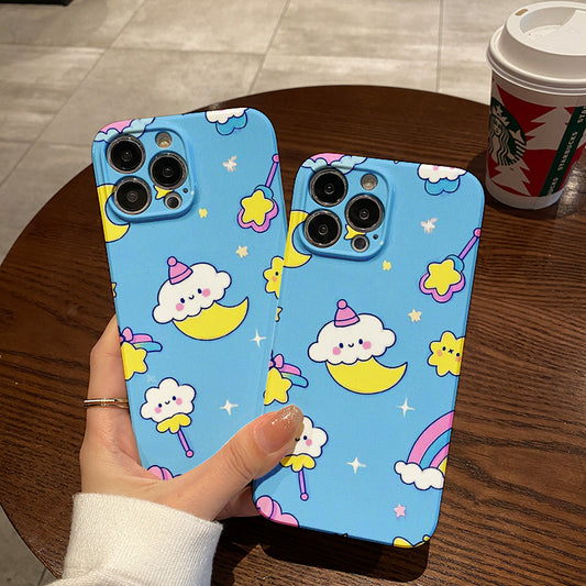 e Milk Cute Dog All-inclusive Seismic Resistant Film Hard Phone Case for iPhone 11_12_13_14_15_16_PLUS_PRO_PROMAX Gift Protective Cover Gift for Men and Women