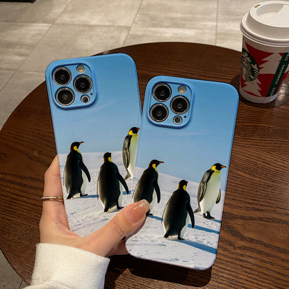 ee Little Penguins Film Case - Durable, Shock-Absorbing, and Trendy Protection - for iPhone 16, 15, 14, 13, 12, 11, Plus, Pro, Max, Perfect Birthday Gift for Friends