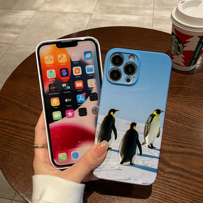 ee Little Penguins Film Case - Durable, Shock-Absorbing, and Trendy Protection - for iPhone 16, 15, 14, 13, 12, 11, Plus, Pro, Max, Perfect Birthday Gift for Friends