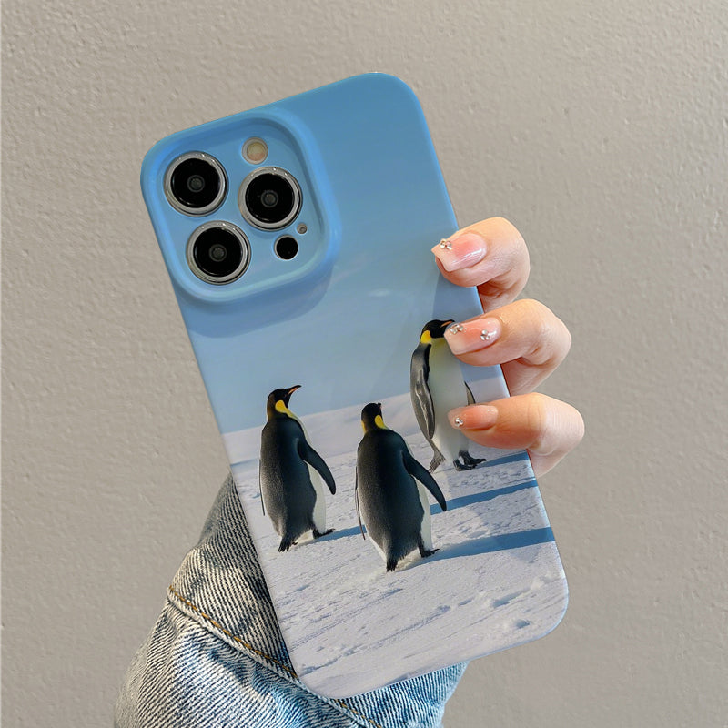 ee Little Penguins Film Case - Durable, Shock-Absorbing, and Trendy Protection - for iPhone 16, 15, 14, 13, 12, 11, Plus, Pro, Max, Perfect Birthday Gift for Friends