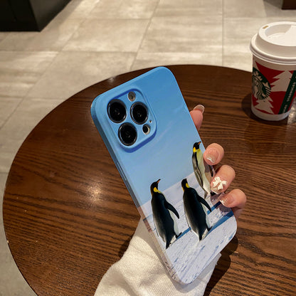 ee Little Penguins Film Case - Durable, Shock-Absorbing, and Trendy Protection - for iPhone 16, 15, 14, 13, 12, 11, Plus, Pro, Max, Perfect Birthday Gift for Friends