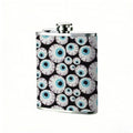 A pattern of cartoon eyeballs 1pc of a Portable Flask, a Small Stainless Steel Liquor Flask, 8-Ounce Capacity, Suitable for Outdoor And Home Use