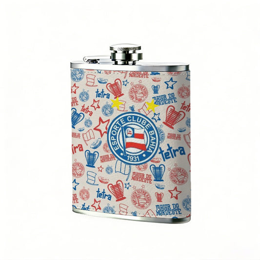 Colorful mosaic with US flag design 8oz Portable Stainless Steel Hip Flask - Juice Flask - Perfect Gift - Unique Whiskey Flask for Women, Wine Pot Metal - Ideal stainless steel flask for all outdoor activities
