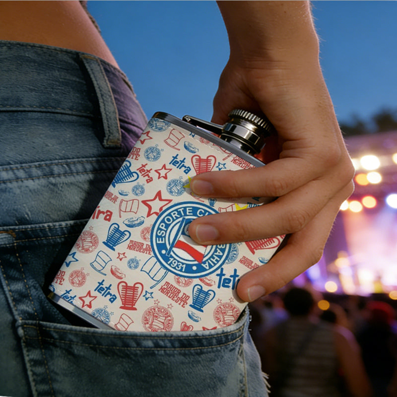 Colorful mosaic with US flag design 8oz Portable Stainless Steel Hip Flask - Juice Flask - Perfect Gift - Unique Whiskey Flask for Women, Wine Pot Metal - Ideal stainless steel flask for all outdoor activities