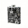 Blurry bicycle in the woods 8oz Portable Stainless Steel Hip Flask - Juice Flask - Perfect Gift - Unique Whiskey Flask for Women, Wine Pot Metal - Ideal stainless steel flask for all outdoor activities