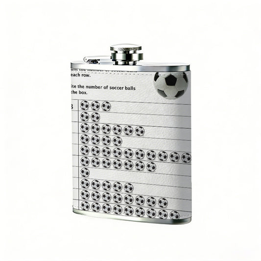 Worksheet with soccer balls 1pc Stainless Steel Flask 8oz -Fashionable patterns Design, Ideal for Dad, Grandpa, Uncle, Hunting Enthusiasts, Birthday, Party, Christmas, Halloween Gifts