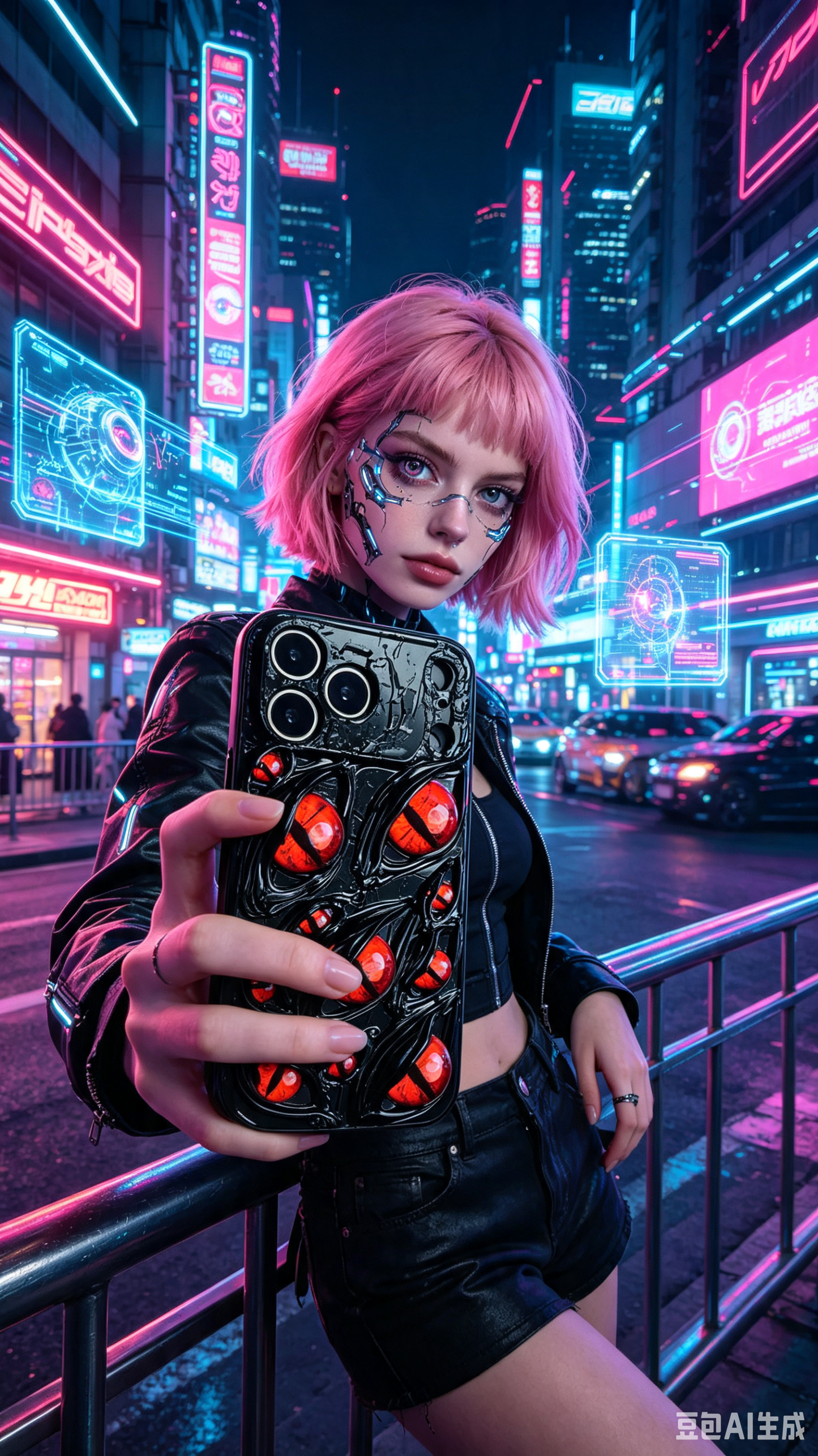 Vintage Multi Red Demon Eyes Phone Case, Shockproof Hard Shell, Creative Full Coverage Original Design, Compatible with iPhone