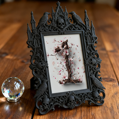 European Court Relief Photo Frame | Luxury Tabletop Decor, TV Stand & Coffee Table Photo Holder