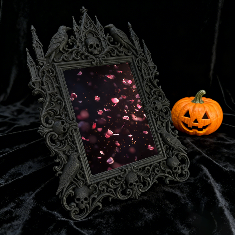 Court-style Relief Luxury Frame | Coffee Table Ornament, European Retro TV Stand Photo Display