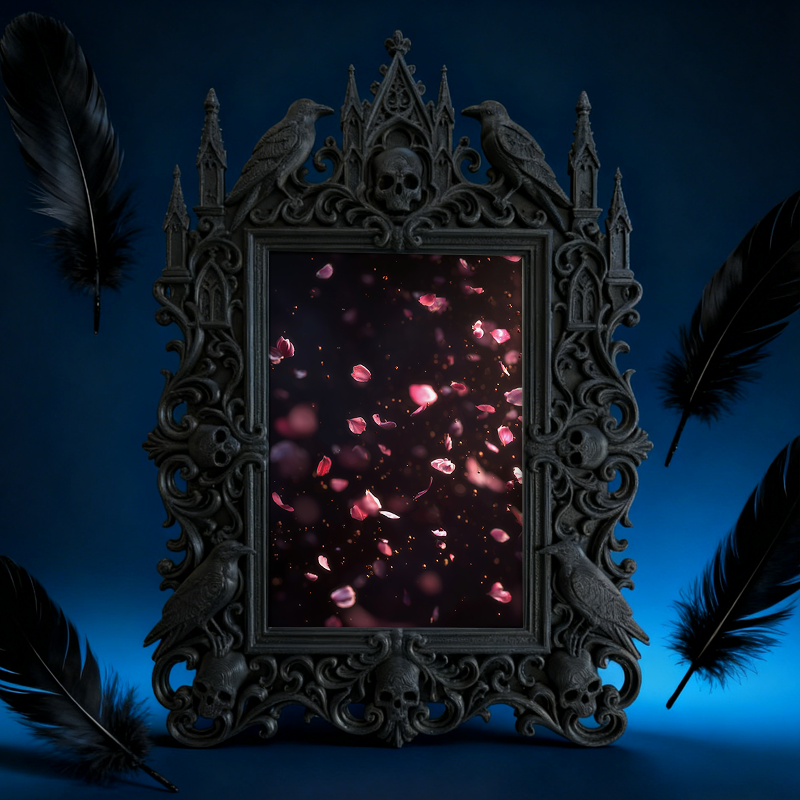 Court-style Relief Luxury Frame | Coffee Table Ornament, European Retro TV Stand Photo Display