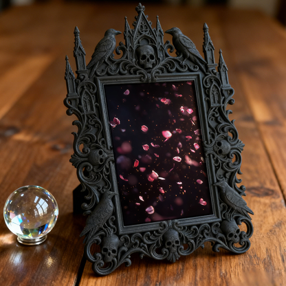 Court-style Relief Luxury Frame | Coffee Table Ornament, European Retro TV Stand Photo Display