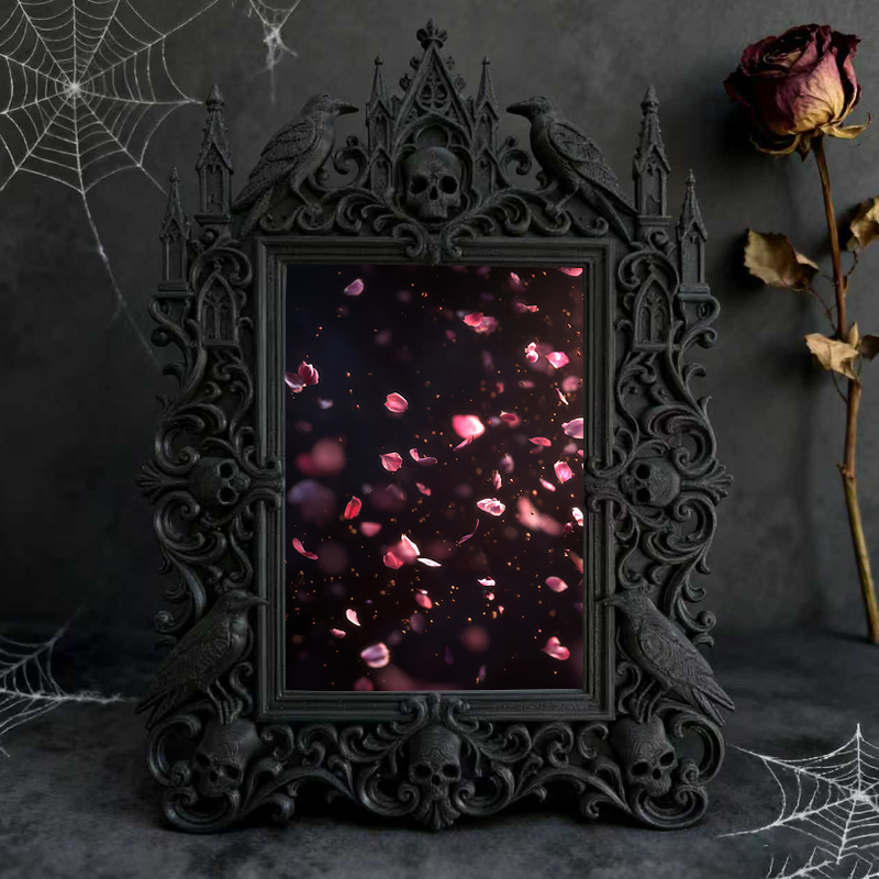 Court-style Relief Luxury Frame | Coffee Table Ornament, European Retro TV Stand Photo Display