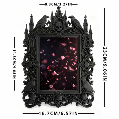 Court-style Relief Luxury Frame | Coffee Table Ornament, European Retro TV Stand Photo Display