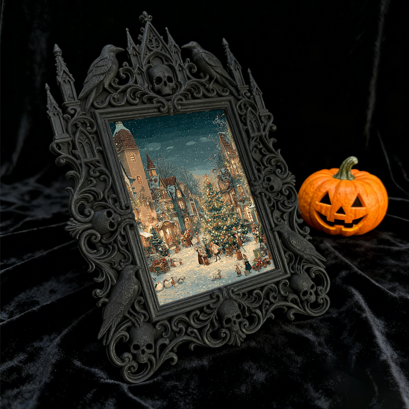 European Relief Photo Frame | Entrance Console Decor, Luxury Court-style Tabletop Photo Holder