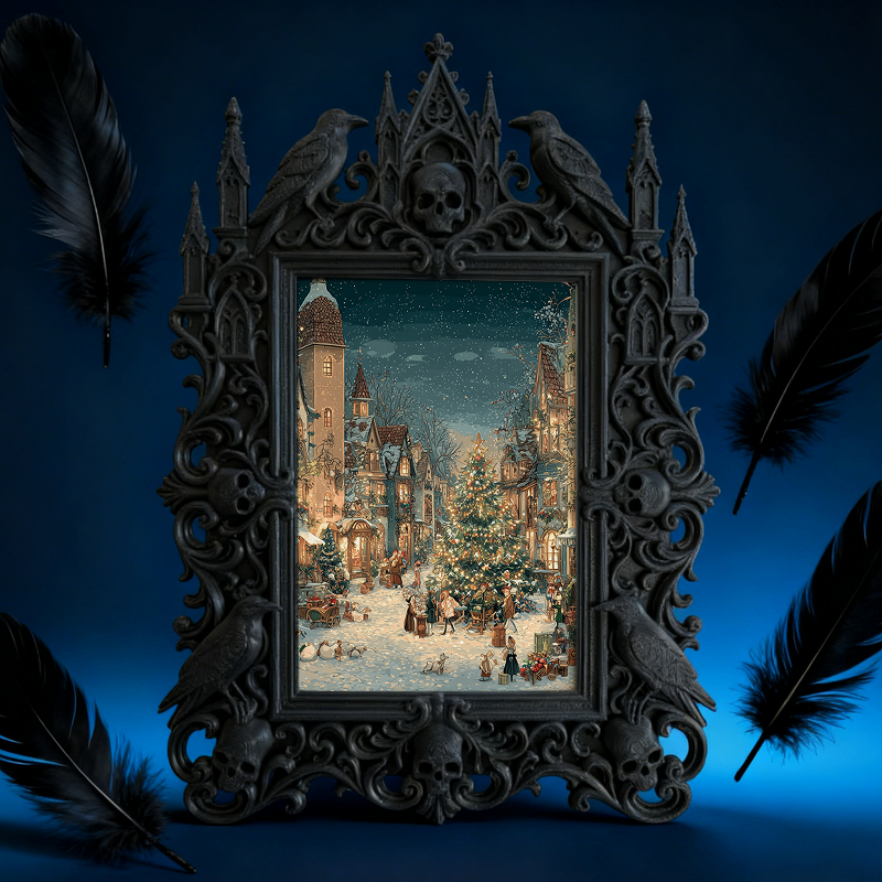 European Relief Photo Frame | Entrance Console Decor, Luxury Court-style Tabletop Photo Holder