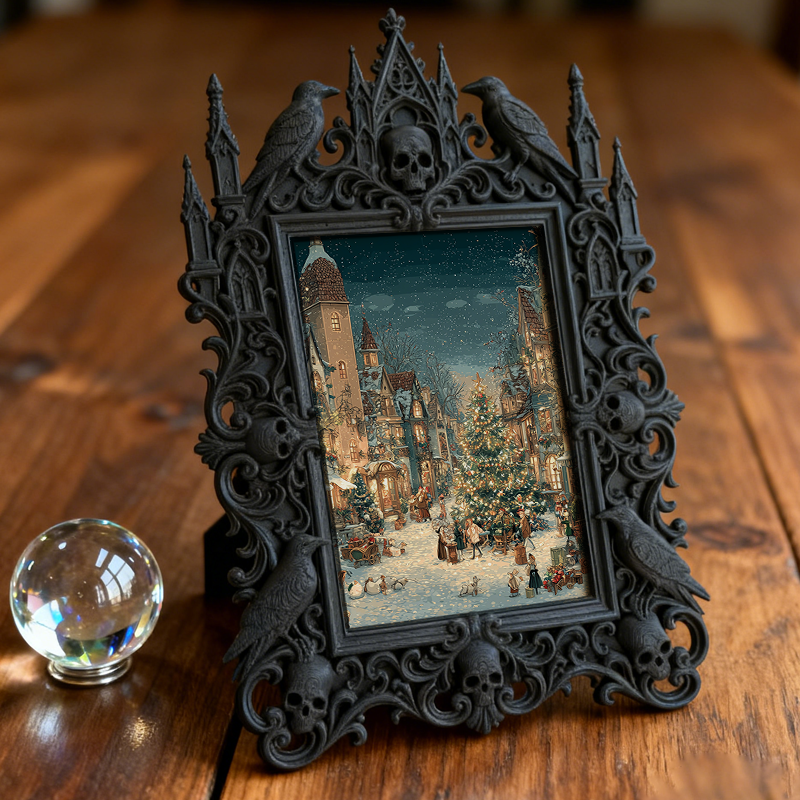 European Relief Photo Frame | Entrance Console Decor, Luxury Court-style Tabletop Photo Holder
