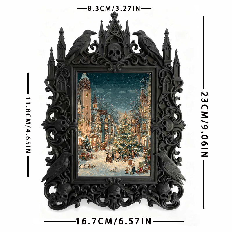 European Relief Photo Frame | Entrance Console Decor, Luxury Court-style Tabletop Photo Holder