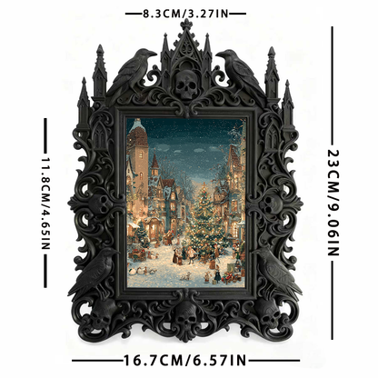 European Relief Photo Frame | Entrance Console Decor, Luxury Court-style Tabletop Photo Holder