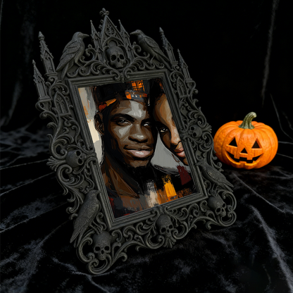 Luxury Court Relief Frame | Bedroom Nightstand Decor, Retro European Tabletop Photo Display