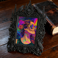 European Retro Relief Frame | Study Desk Decor, Luxury Court-style Coffee Table Photo Holder
