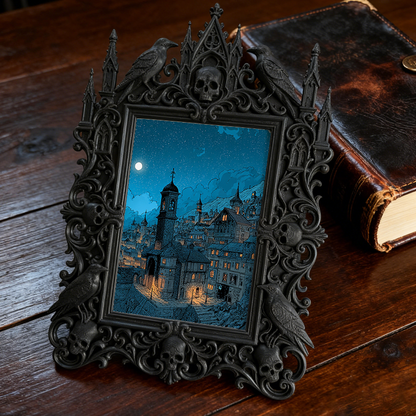 European Luxury Relief Frame | Wedding Sign-in Table Decor, Court-style Tabletop Photo Holder