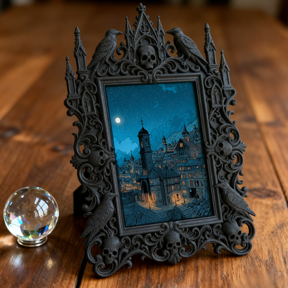 European Luxury Relief Frame | Wedding Sign-in Table Decor, Court-style Tabletop Photo Holder