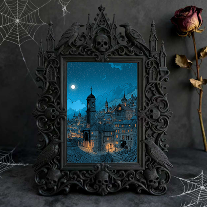 European Luxury Relief Frame | Wedding Sign-in Table Decor, Court-style Tabletop Photo Holder