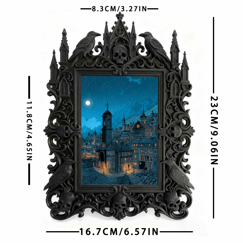 European Luxury Relief Frame | Wedding Sign-in Table Decor, Court-style Tabletop Photo Holder
