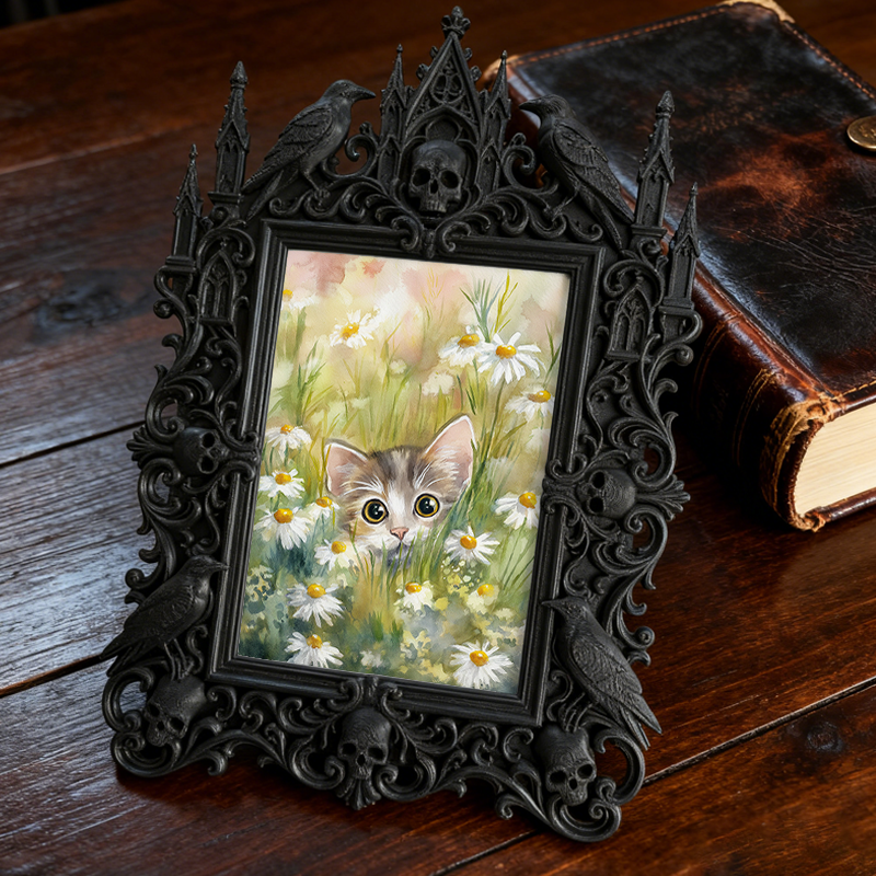 European Court Frame Ornament | Art Studio Display, Relief Craft TV Stand & Coffee Table Decor