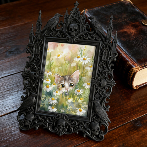 European Court Frame Ornament | Art Studio Display, Relief Craft TV Stand & Coffee Table Decor