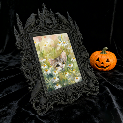 European Court Frame Ornament | Art Studio Display, Relief Craft TV Stand & Coffee Table Decor