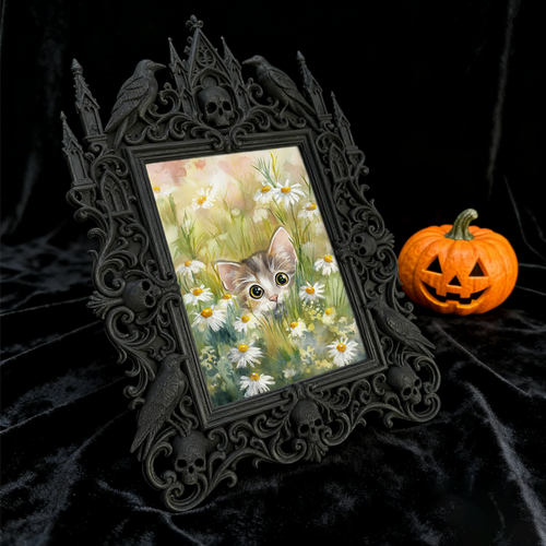 European Court Frame Ornament | Art Studio Display, Relief Craft TV Stand & Coffee Table Decor