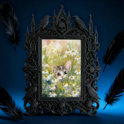 European Court Frame Ornament | Art Studio Display, Relief Craft TV Stand & Coffee Table Decor