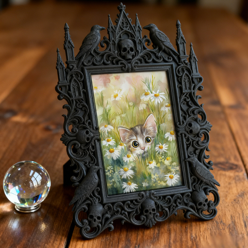 European Court Frame Ornament | Art Studio Display, Relief Craft TV Stand & Coffee Table Decor