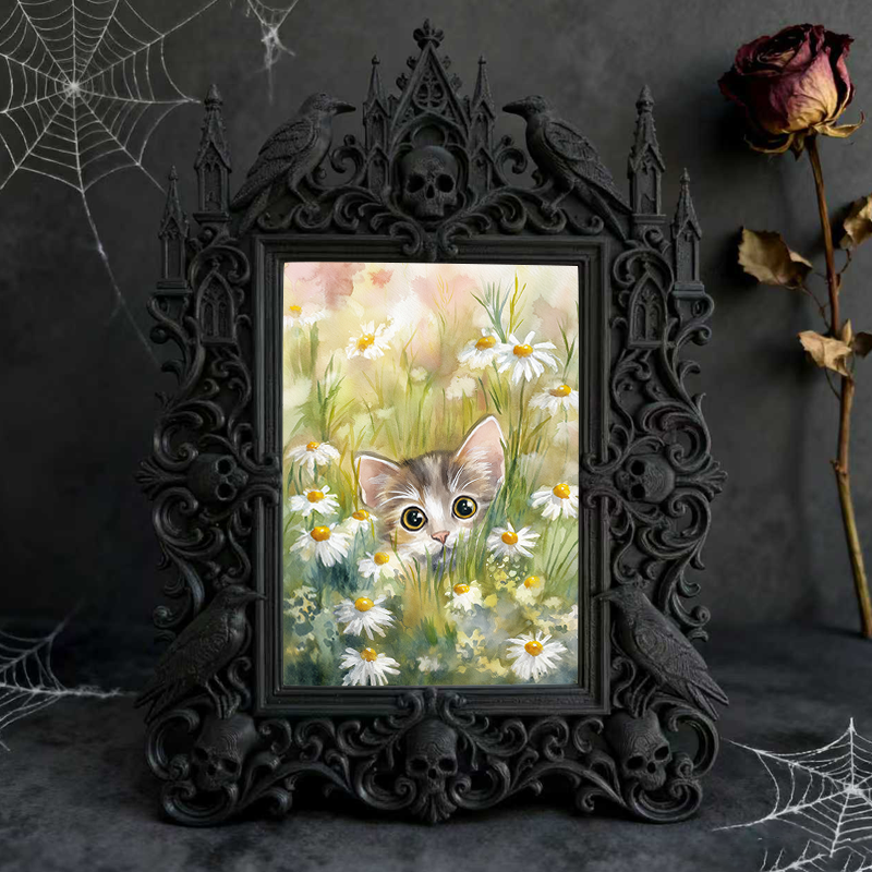 European Court Frame Ornament | Art Studio Display, Relief Craft TV Stand & Coffee Table Decor